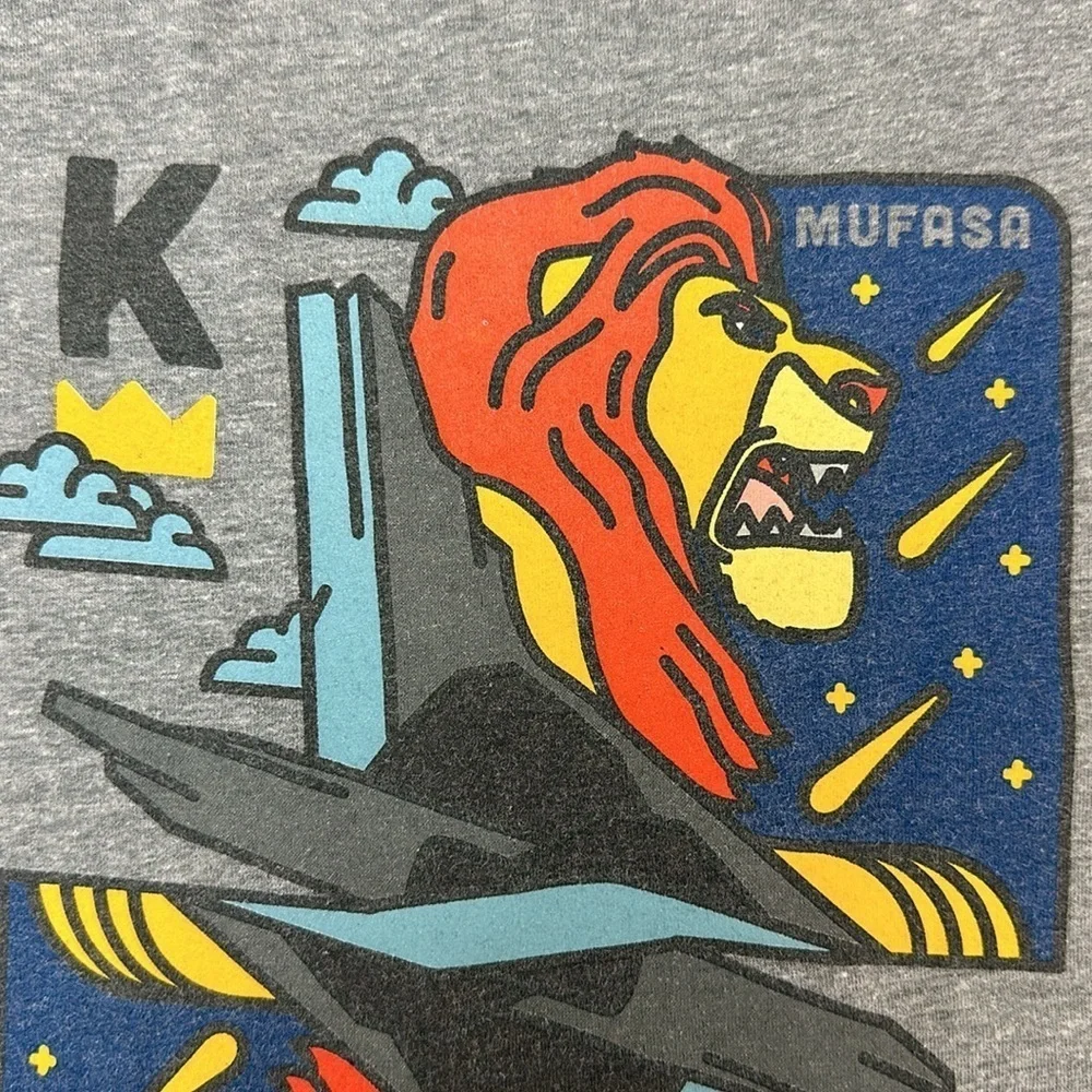 Disney The Lion King Mufasa‎ Card Graphic T-Shirt Tee Size Large